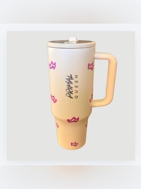 Primal Queen 40oz Tumbler Cup with Lid & Straw, NIB